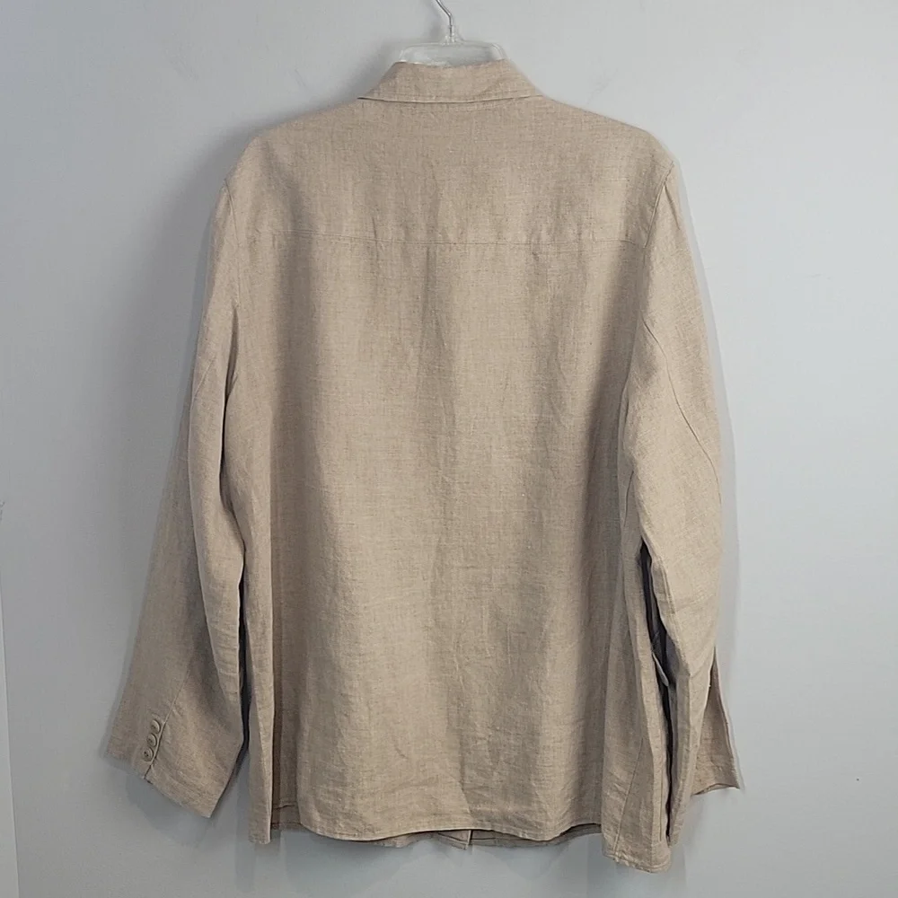 Country Shop linen Button down shirt Jacket